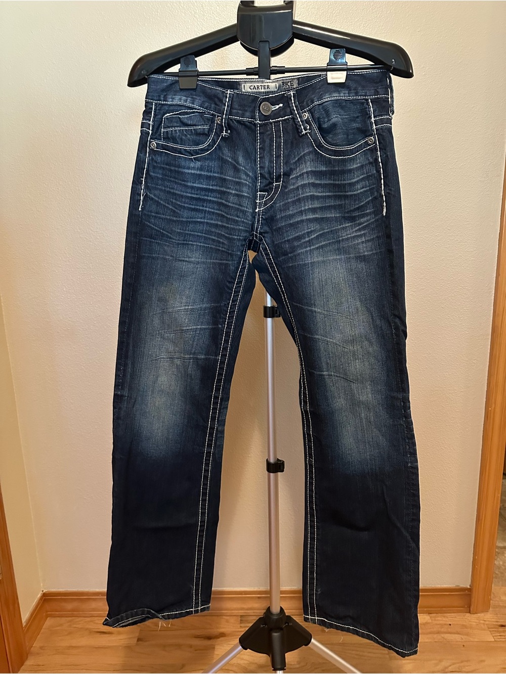 BKE Men’s Dark Wash Relaxed Jeans